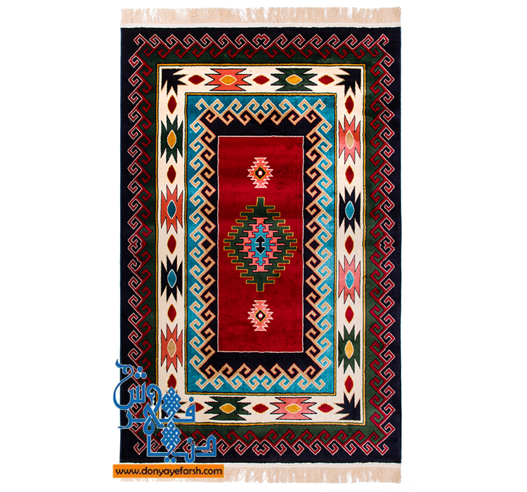 فرش ماشینی گبه پلی استر کد 1001