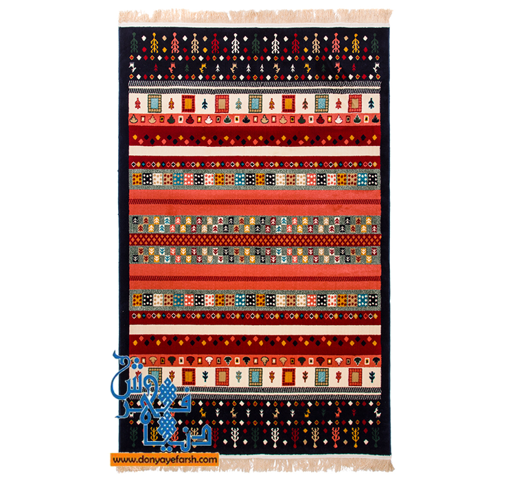 فرش ماشینی گبه پلی استر کد 1006