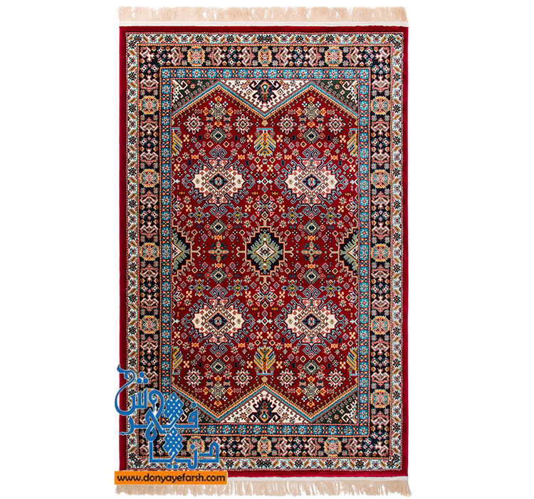 فرش ماشینی گبه پلی استر کد 1003