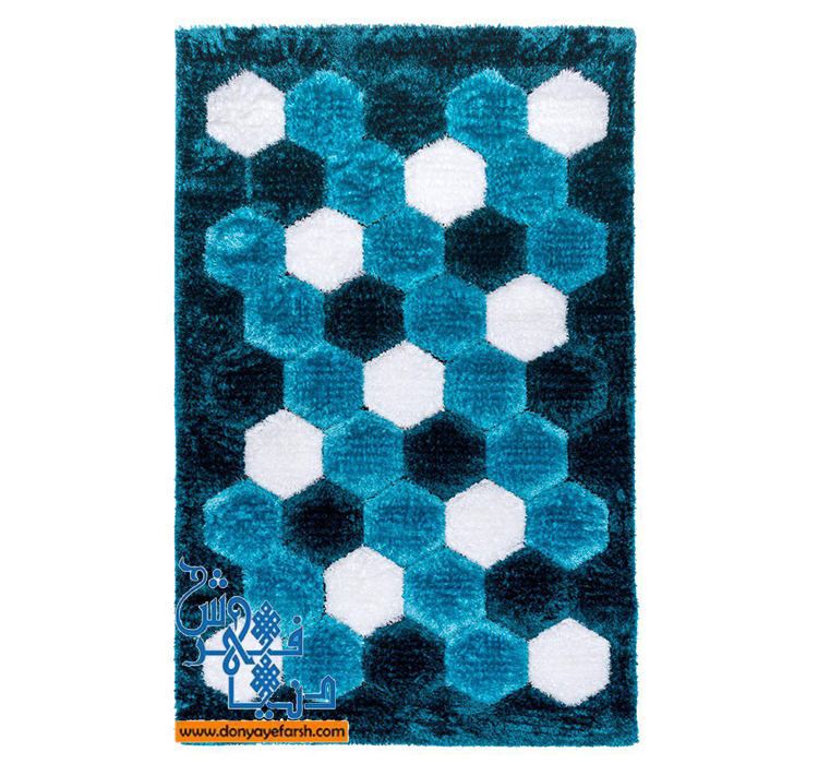 فرش ماشینی شگی فرش روز طرح لانه زنبوری