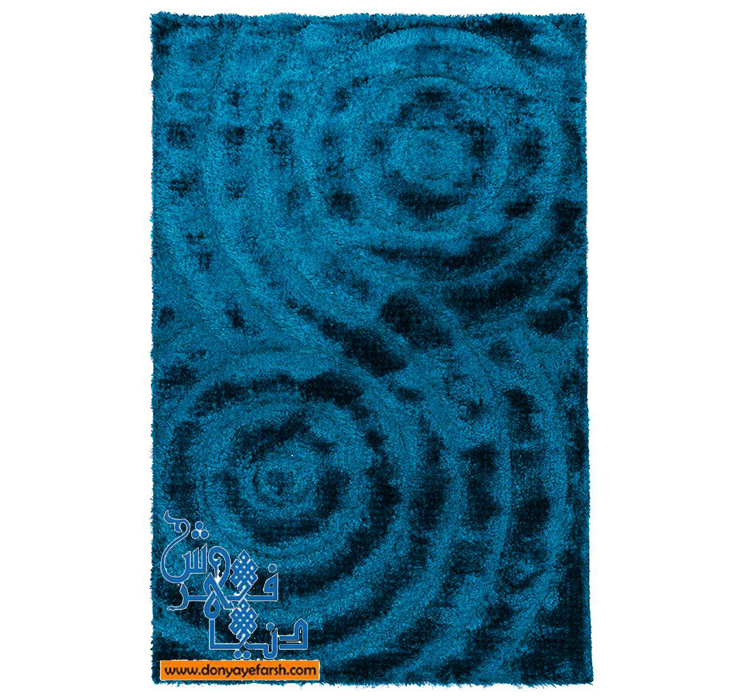 فرش ماشینی شگی فرش روز طرح دایره ها 