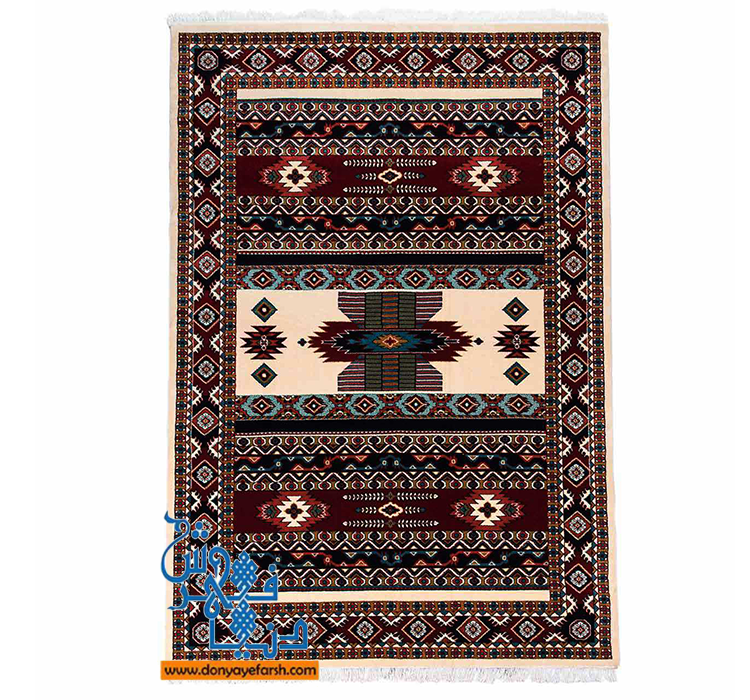 فرش ماشینی گبه پلی استر کد 306