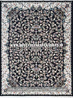 فرش ماشینی طرح افشان رنگ سورمه ای