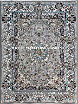 فرش ماشینی کاشان طرح جانان ترمه ای