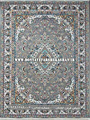 فرش ماشینی کاشان طرح بهشت رنگ فیلی