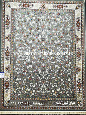 فرش افشان اصفهان نقره ای 