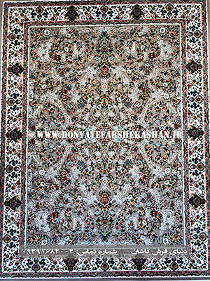 فرش کاشان طرح لیلی ترمه ای