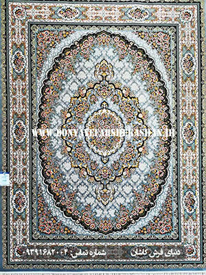 فرش ماشینی پریناز نقره ای