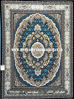 فرش ماشینی پریناز سرمه ای