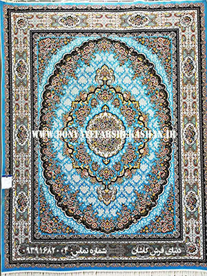 فرش ماشینی پریناز آبی