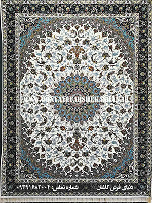 فرش ماشینی طرح ثریا کرم 