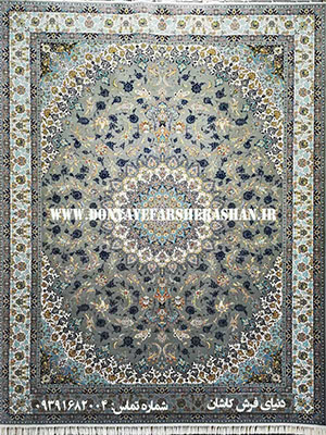 فرش ماشینی طرح ثریا نقره ای 