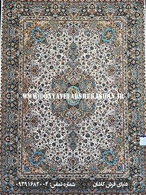 فرش ماشینی طرح تبریز کرم 