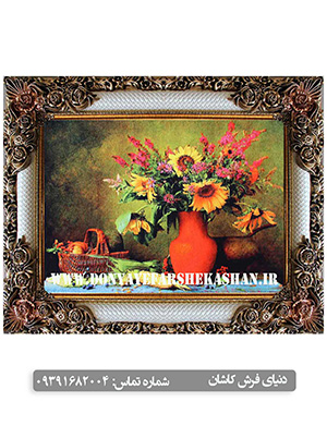 تابلو فرش ماشینی طرح گل کد 3006