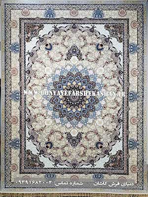 فرش 1200 شانه طرح تندیس نقره ای