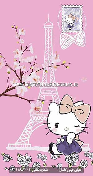 فرش فانتزی طرح کیتی