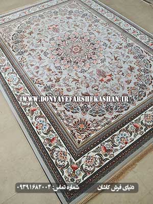  فرش ماشینی نقره ای